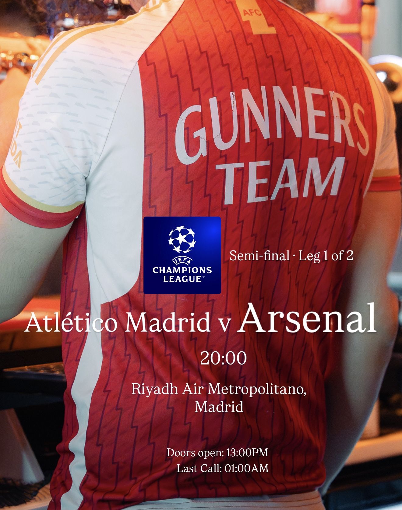 Atlético de Madrid vs Arsenal - UEFA Champions League Semi-Final – First Leg